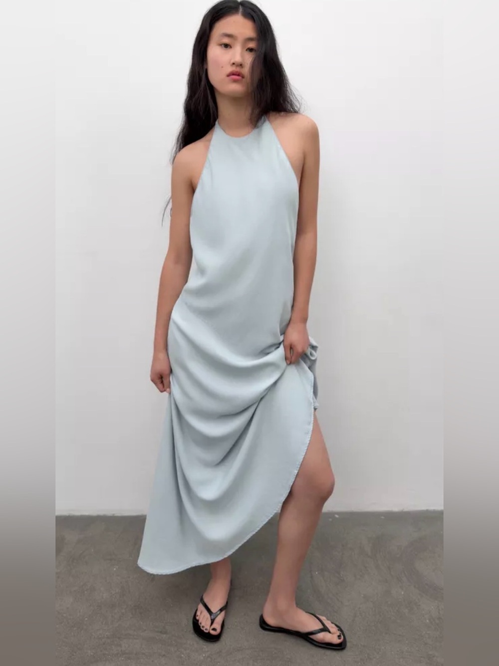 Zara Flowy Halter Midi Dress, NWT ($59.90)!